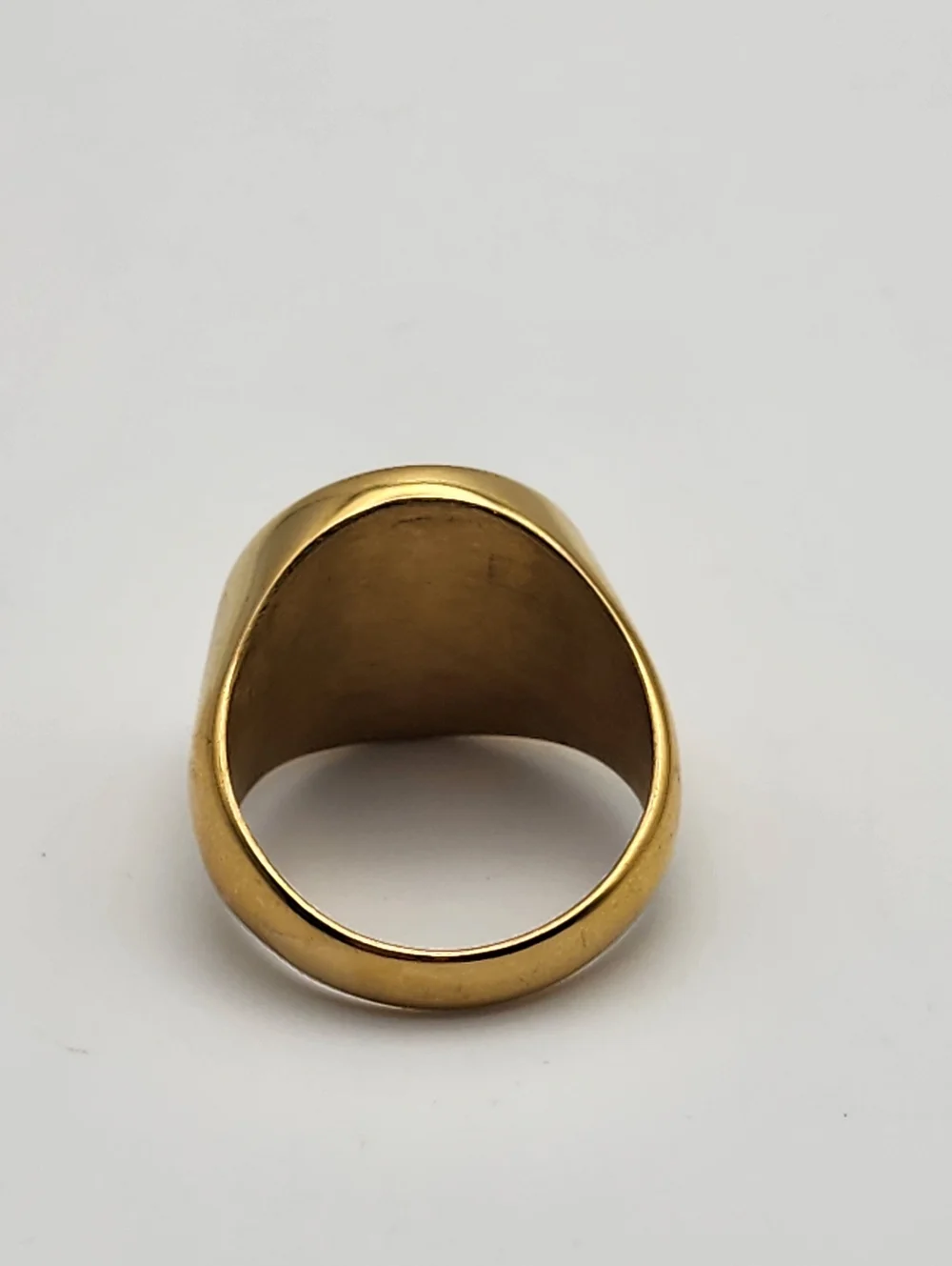 Gold Tone Seven Archangels Seal Signet Ring (10.5)